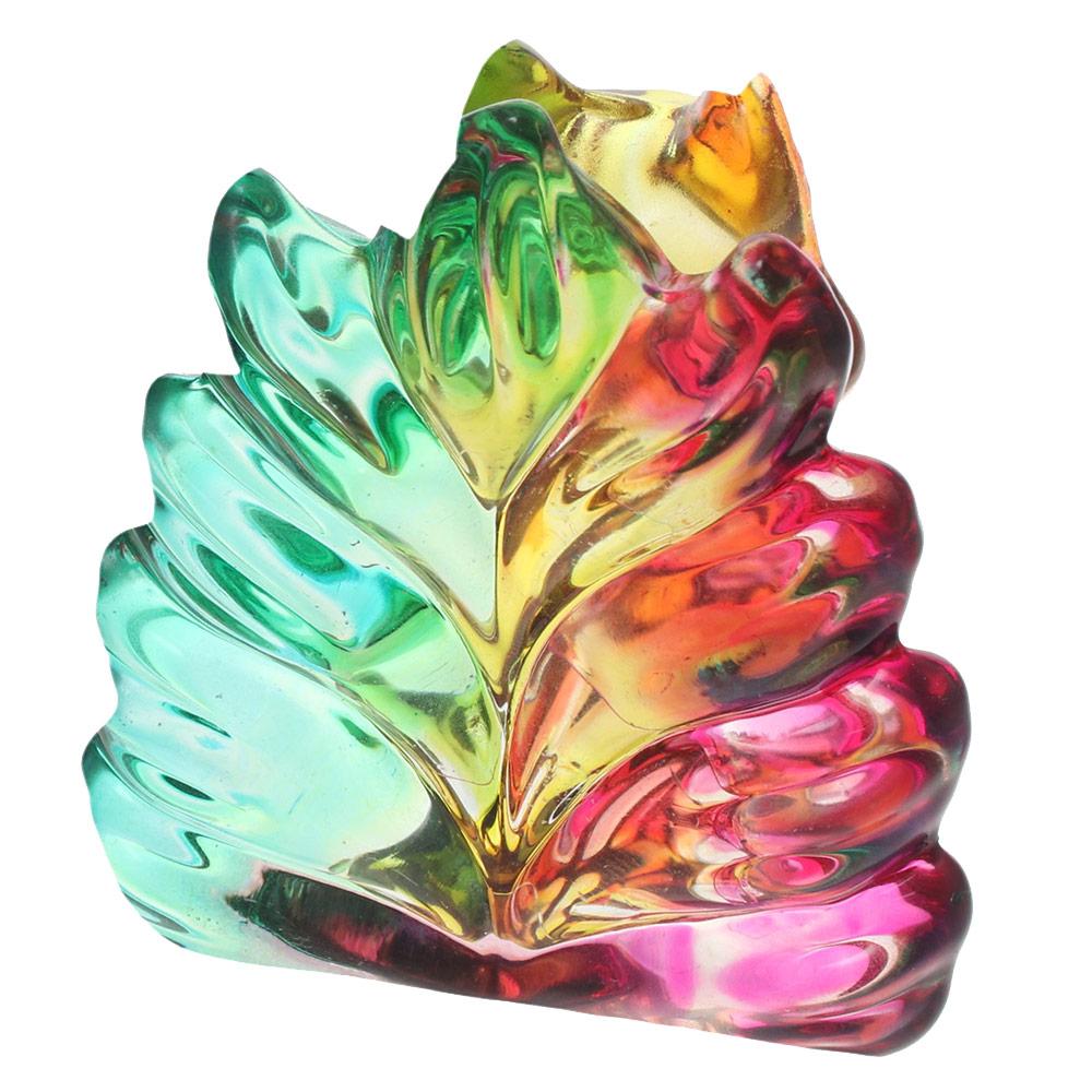 Colorful Crystal Fox Ornament Crystal Pretty Glass Ornament Fashion Fox Ornament Home