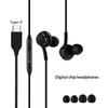 Usb-C Wired Earbuds In-Ear Headphones With Mic Hifi Stereo Sound -Free Braided Cable Type-C,3.5Mm