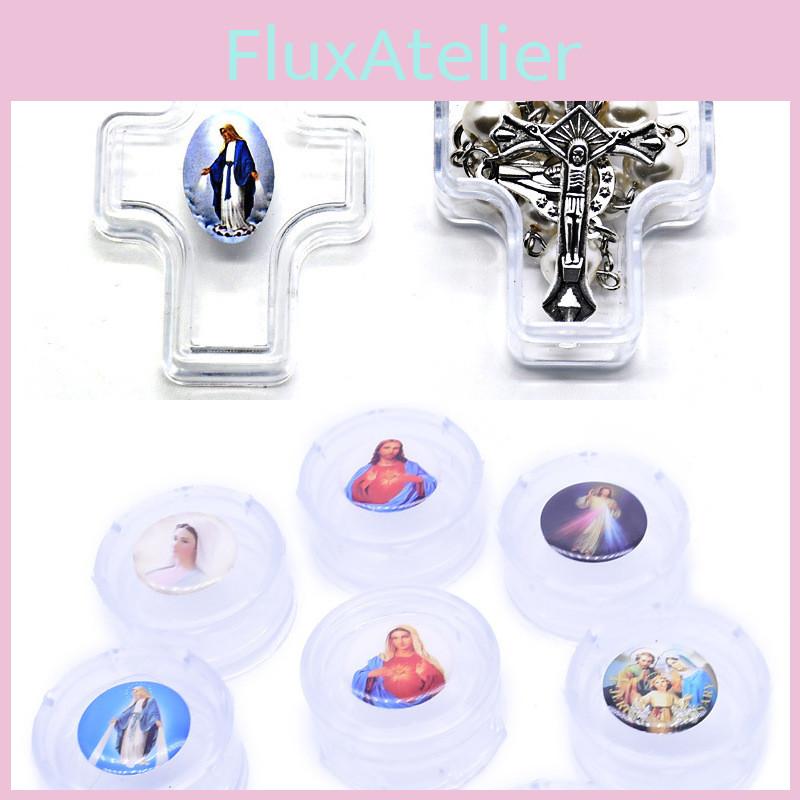 Elegant Rosary Box For Christening Souvenirs And Baptism Party Favors