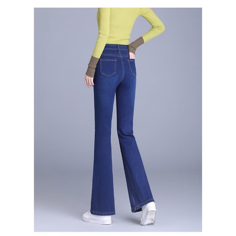 Stretch Jeans Women's Spring High-waisted Slimming Flared Women's Slim Casual Pants