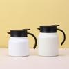 Large Capacity 316 Stainless Steel Stewing Teapot with LED Display and Wood Grain Handle