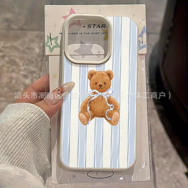 Bear Apple 15Promax mobile phone case 17/16plus cartoon iPhone13/14 sweet and cute 11 soft case