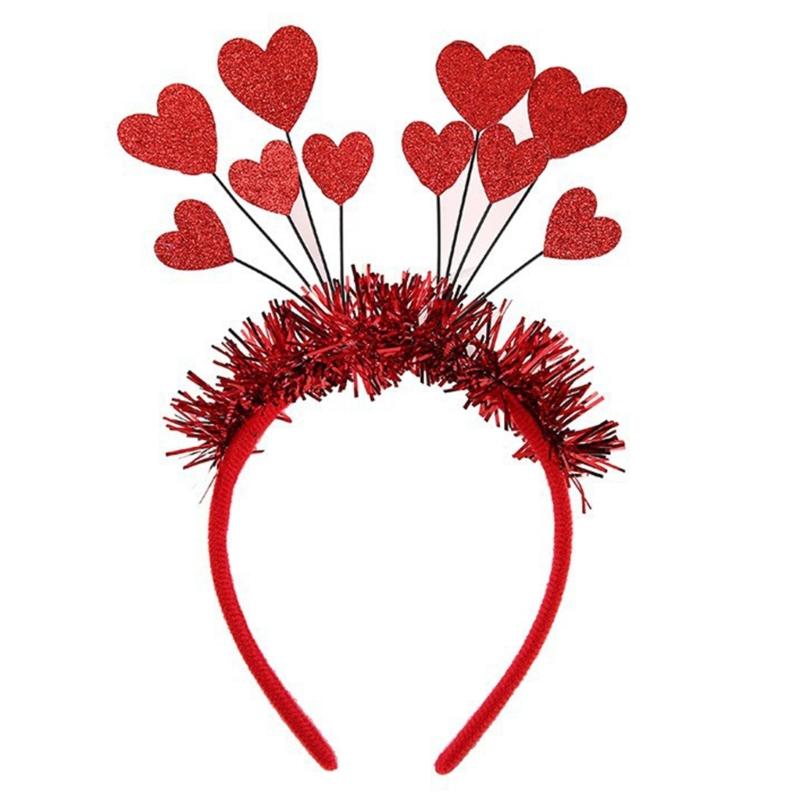 Glitter Sequins Love Heart Headband Hair Hoop Wedding Party Hair Accessories