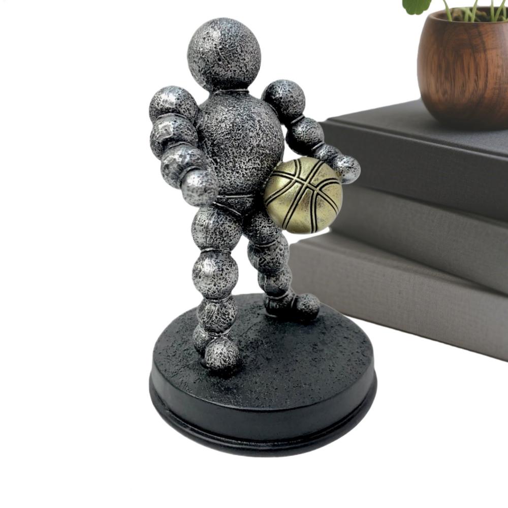 Sportsman Sculpture Resin Modern Abstract Artistic Athlete Statue Desktop Decoration For Nightstand Mantel Bookshelf Bedside