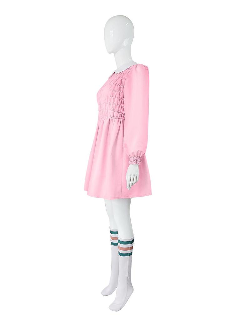 Eleven Pink Dress Cosplay Costume for Girls - Inspired by Stranger Things
