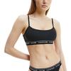Calvin Klein Letter Pattern Fixed Strap Sports Bra Women Underwear Black QF5727E-001