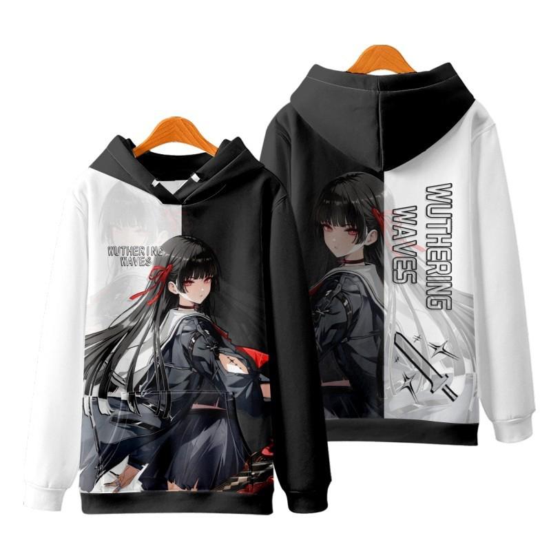 Game Wuthering Waves All Role Playing Hoodie 3D Print Men Women Anime Sweatshirt  Spring Autumn  Hoodies Casual Y2k Tracksuit Coat