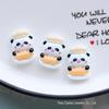 Panda Bread Toast DIY Cream Glue Cartoon Food Resin Jewelry Accessories