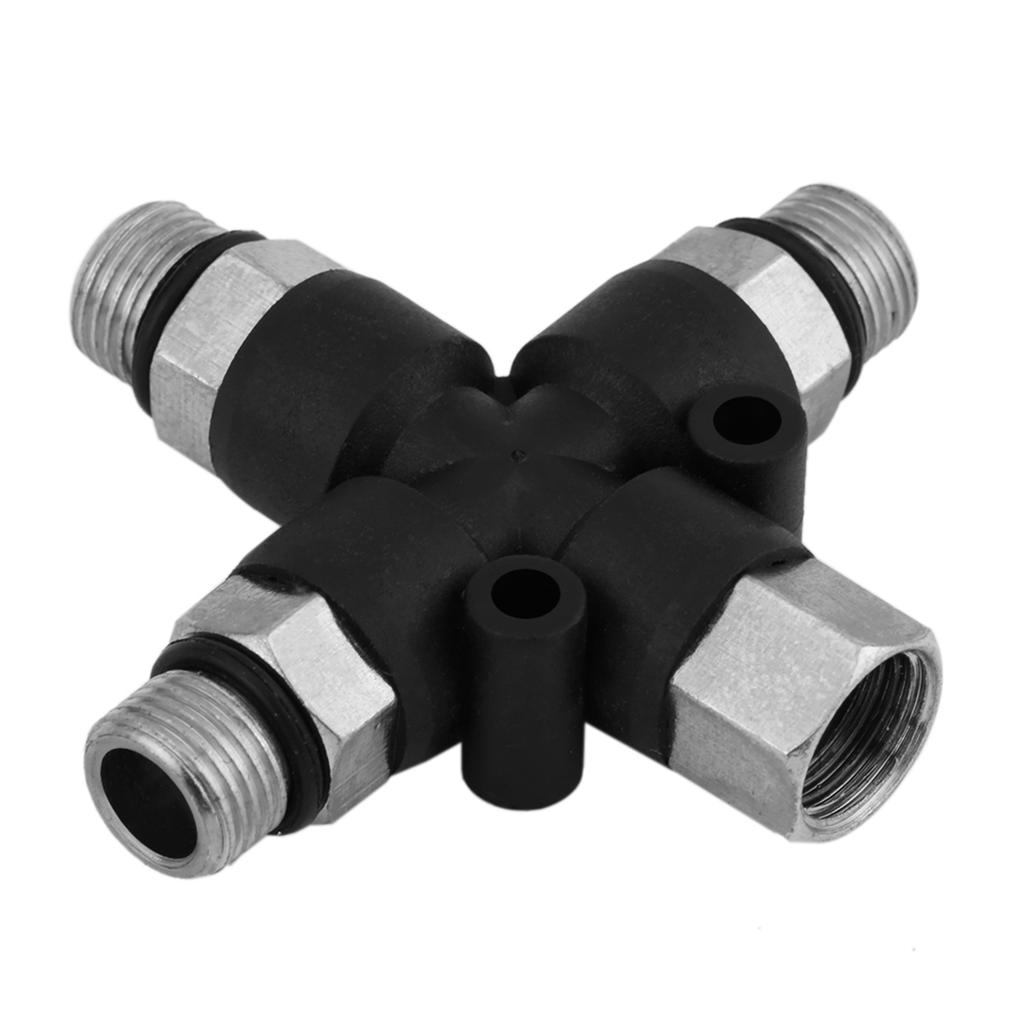 1 8 3 way Airbrush Air Hose Manifold Adaptor Splitter Tattoo Spray Connector