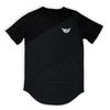 Muscleguys Mens  Printed Fitness Tees Youthful Vitality Short Sleeve T-shirt Sportswear Tees Mesh+cotton Gym Clothing  Bodybuilding  Top