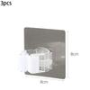 3PCs Creative Bathroom Wall Sticky Hook Wall Hanging Hook Behind Door