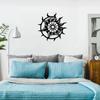 Sun Wall Decor - Metal Masterpiece for Interior Home, Modern Art Adorning Living Room and Office, Metal Wall Hanging Delight