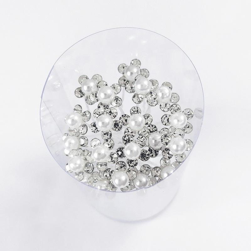 Pearl Hair Pins Pearl  Bobby Hair Pin Wedding Hair Accessories U Pearl Shaped Hair Pins For Brides Bridesmaids Women