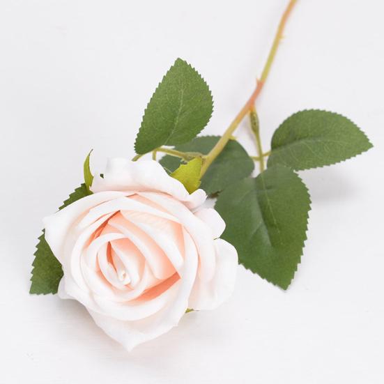 Artificial Rose Eye-catching No Withering Fresh-keeping Fancy Single Branch Simulation Roses Wedding Favors