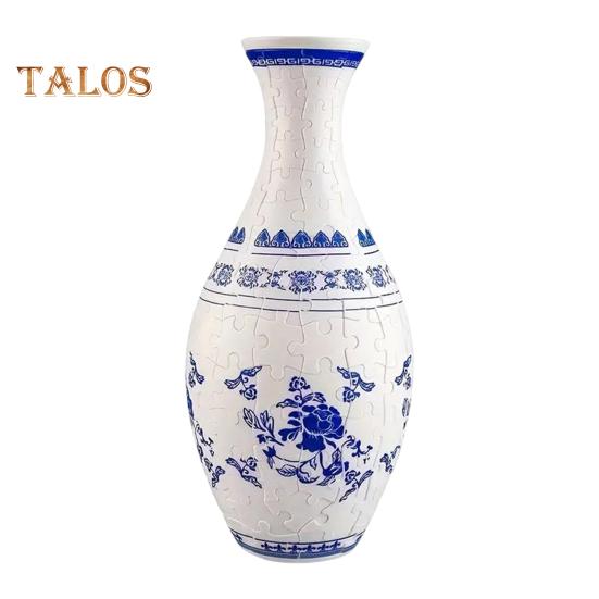 

160 шт./набор 3D пазл ваза DIY ручная работа синяя белая керамическая морская лодка замок держатель для растений контейнер для детей взрослых образовательный изогнутый пазл A