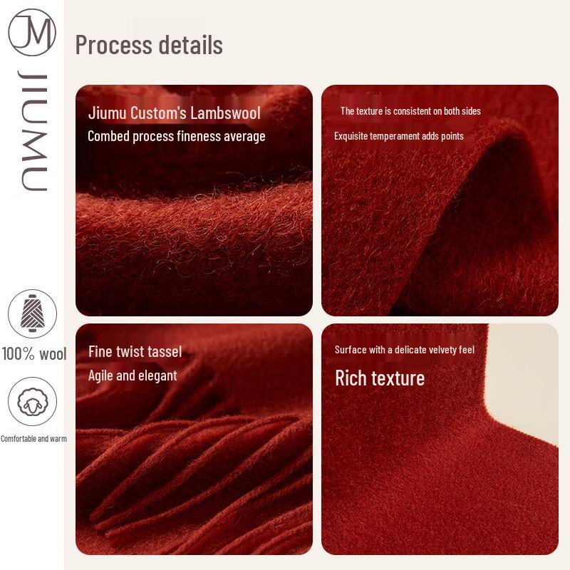 JIUMU Women's Lambswool Scarf Shawl