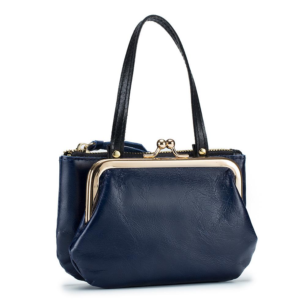 New Retro Creative Storage Gold Bag Japanese Handmade Change Bag Mini Double-layer Clip Bag Coin Bag