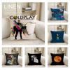 Music Coldplay Cushion Cover Pillowcase Set Pcs X X Breathable Washable Sofa Cushion Cover