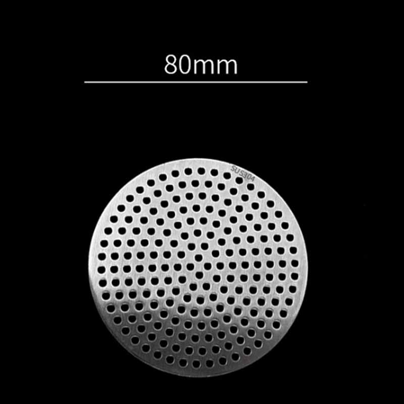 Runde Bodenablaufabdeckung 304 Edelstahl Haarfilter Fänger Stöpsel Netz für Badezimmer Küche WC Geruchshemmende Bodenablaufabdeckung