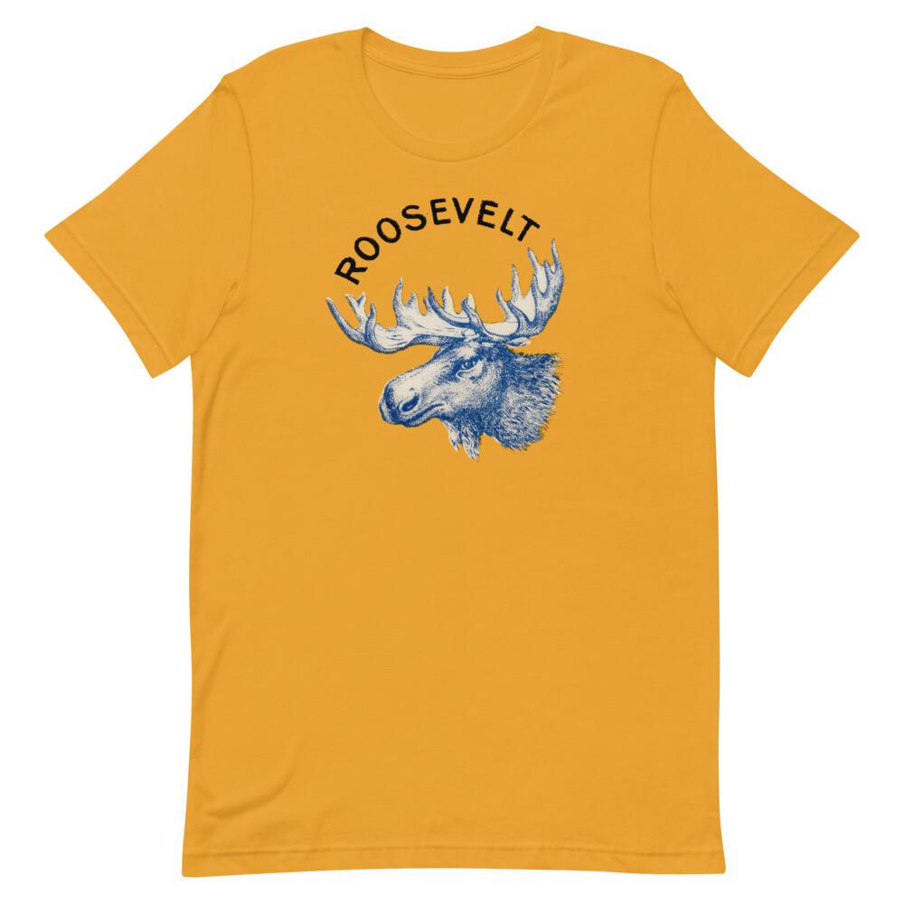 Theodore Roosevelt Bull Moose Party Mustard Graphic Tee Shirt Unisex t-shirt Unisex T-Shirt XXXL