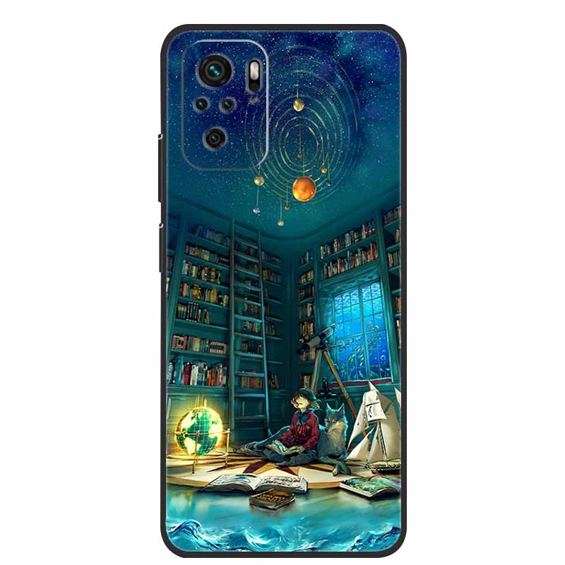 Für Xiaomi Poco M5s Hülle Luxus TPU Weiches Silikon Handy Rückseite für PocoM5s Stoßfest Blumen Niedliche Cartoon Blumen Neue Hülle