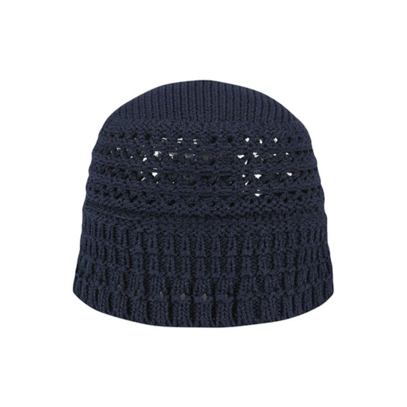 

YCH CROCHET-KNIT BUCKET HAT NAVY_ONE