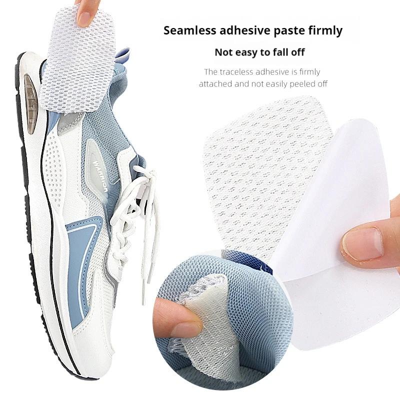 Adhesive Mesh Sports Heel Cups Shoe Pads Patch for Sneakers Heel Protector Foot Care Leather Repair Patches for Shoes