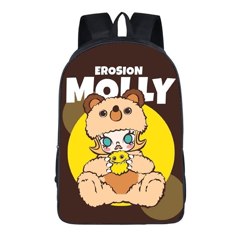 Molly Molly Cartoon Peripheral Large Capacity Elementary School Bag Printed Backpack Student Backpack