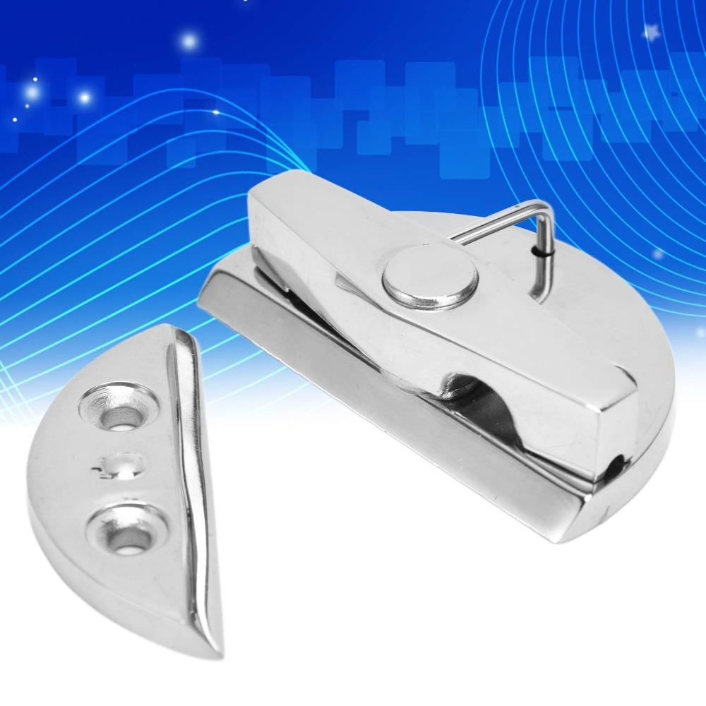 55mm Diameter Boat Door Twist Lock Latch Marine Grade Round Button Design Marine Hatch Catch Latch 316 Stainless Steel