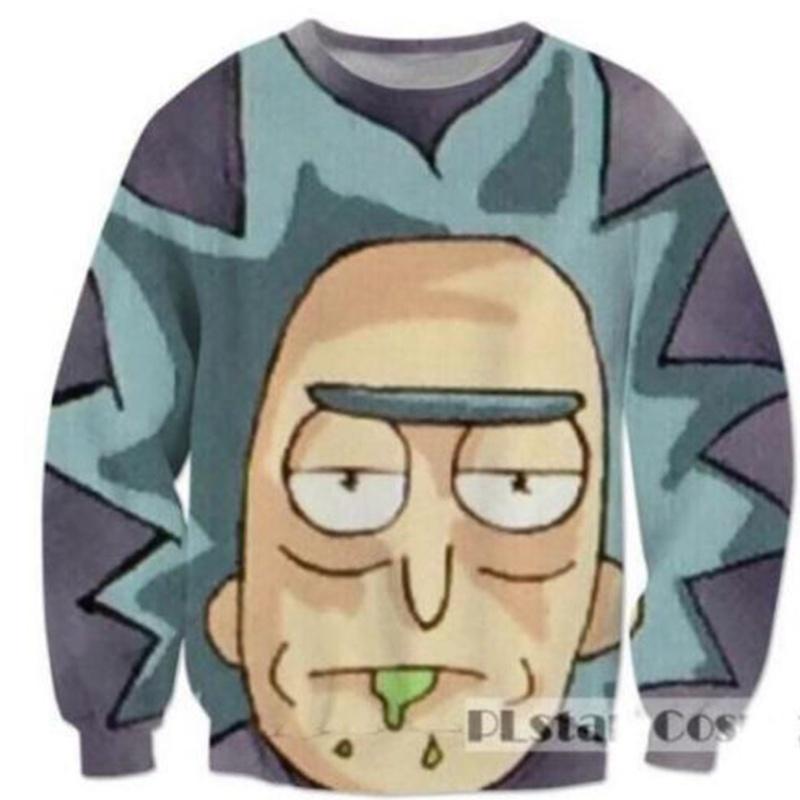 And Womensmens Rick Morty Funny 3d Print Casual Sweatshirt Hoodies Top Pullover