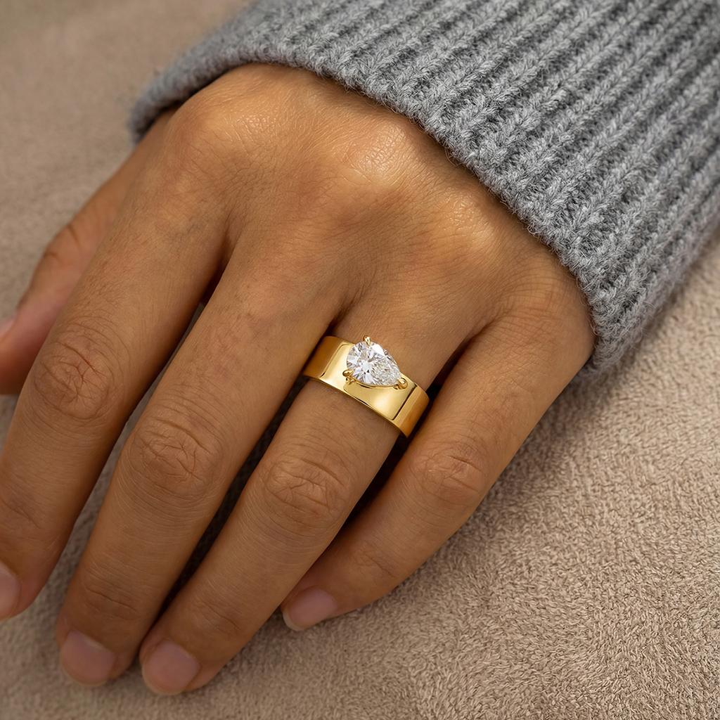 925 Sterling Silver Sparkling Water Drop Interweaving Dazzling Clear Pear CZ Finger Rings For Women Gift Wedding  Fine Jewelry