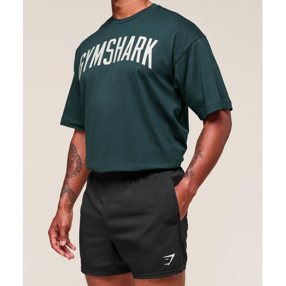 Gymshark Nošené grafické tričko Tmavě petrolejová modř A3c8m Udrl