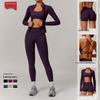 OEING Seamless Quick-Dry Yoga Set (Bra & Shorts)