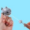 Fun Pull Line Nibbling Shark Keychain For Children Cartoon Eating Small Fish Car Bag Small Pendant Gift