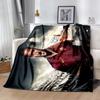 Football Player Yellow Kit Blanket Soft Warm Cozy Great for Couch Seaside Chair All-Season Use Digital Print Suitable for Gifting Relatives and Friend