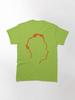 Depeche Mode Martin Gore Profile White Outline Black Background Classic T-Shirt