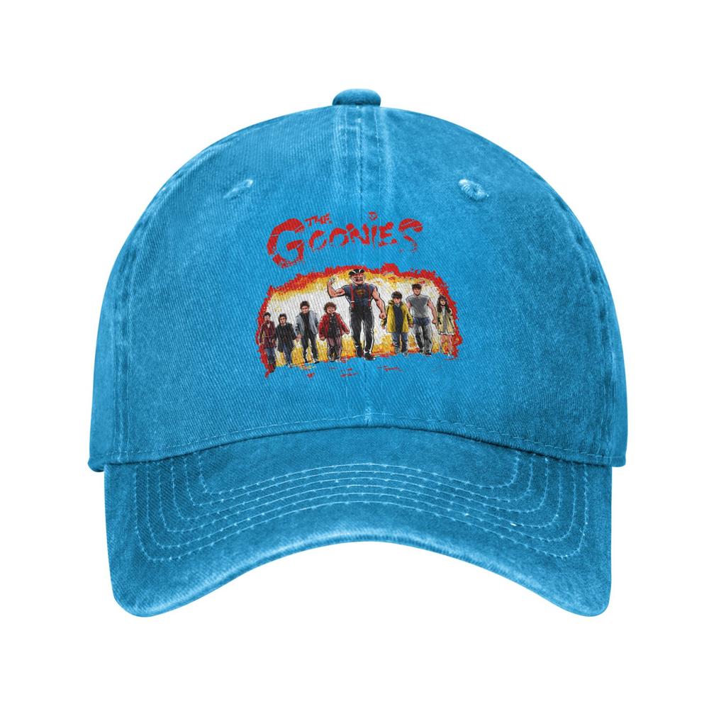 Casual The Goonies Baseball Caps Unisex Distressed Washed Headwear Outdoor Running Golf Adjustable Fit Hats Cap