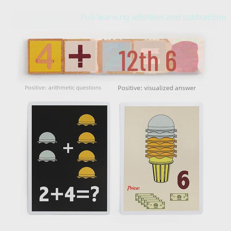 Tebaoer Kids' Digital Learning Ice Cream Box: Early Education Toy for Business and Math Skills.