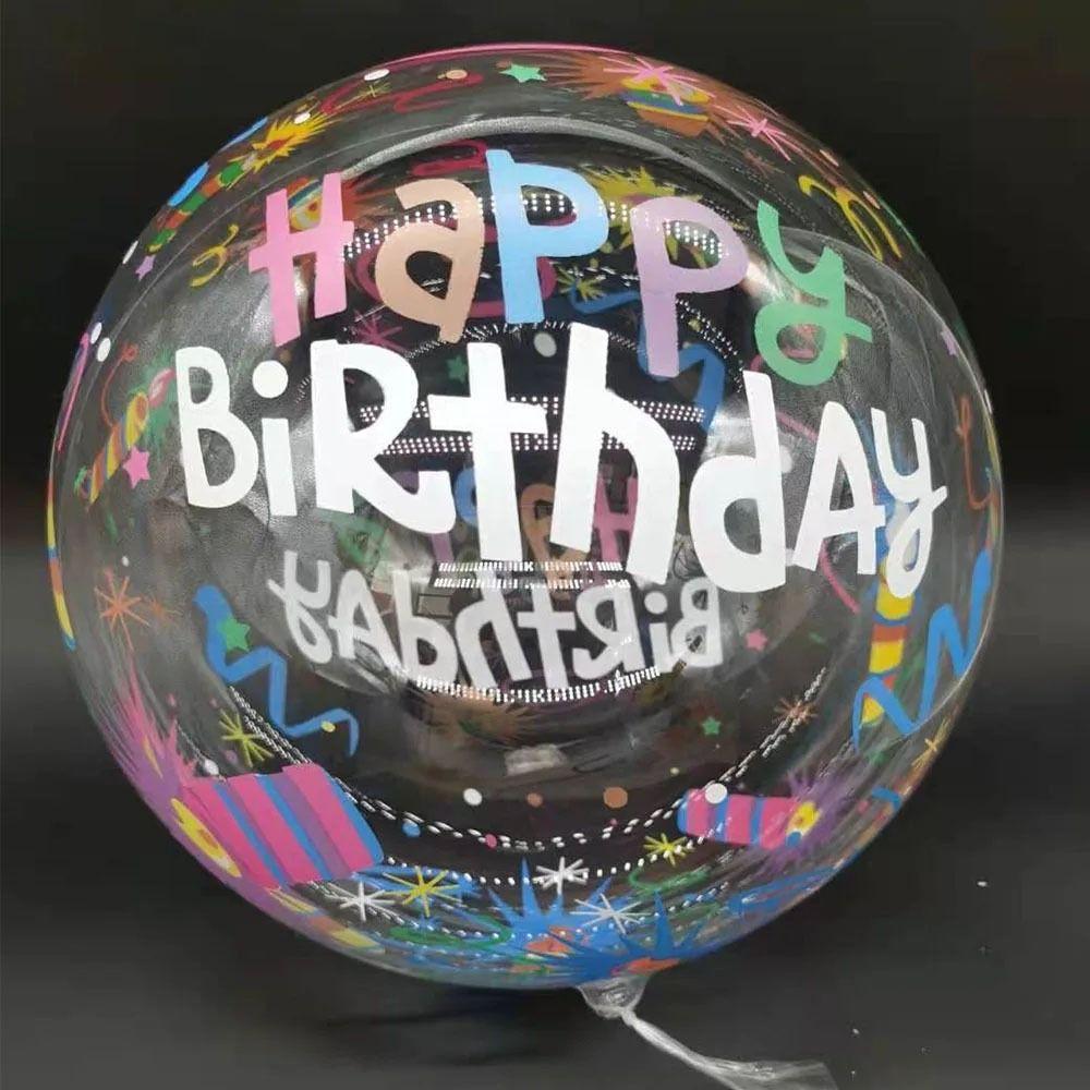 

1 шт. Baby Shower прикраса BOBO повітряні кульки прозорі з днем ​​народження декор метелик повітряна кулька Type 4