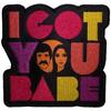 Sonny & Cher I Got You Babe Faces Iron On Patch