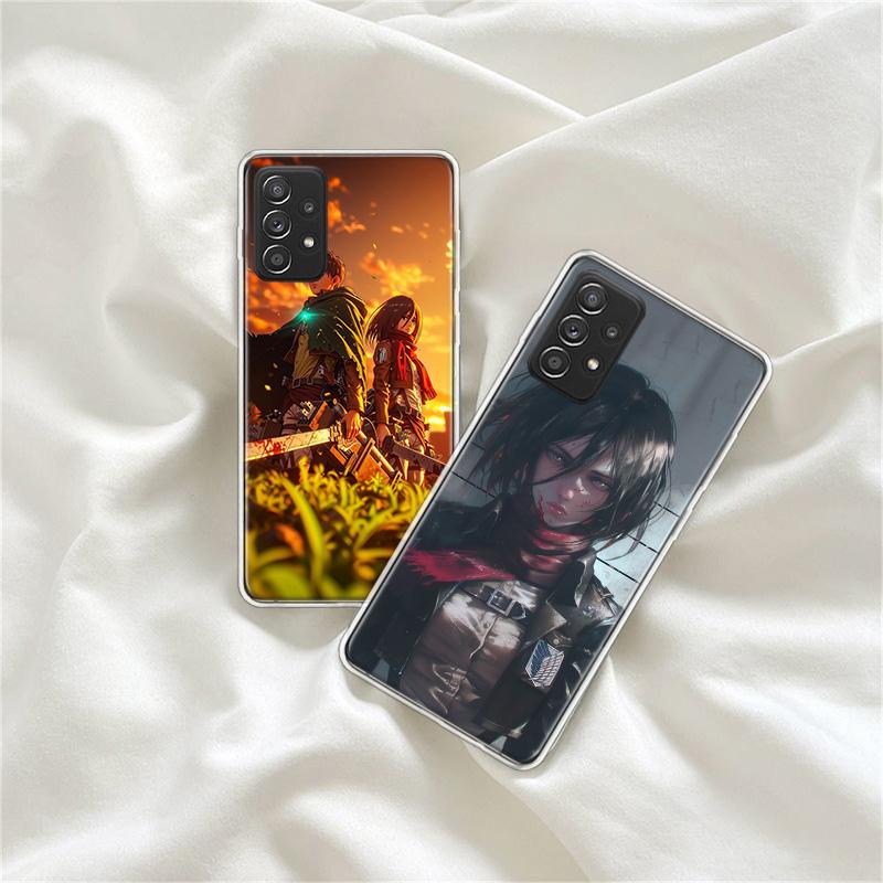 Character MIKASA Phone Case For Samsung A15 A25 A35 A55 A16 A26 A36 A56 Galaxy A12 A22 A32 A52S A05S A02S A72 A42 A6 A7 A8 A90 A
