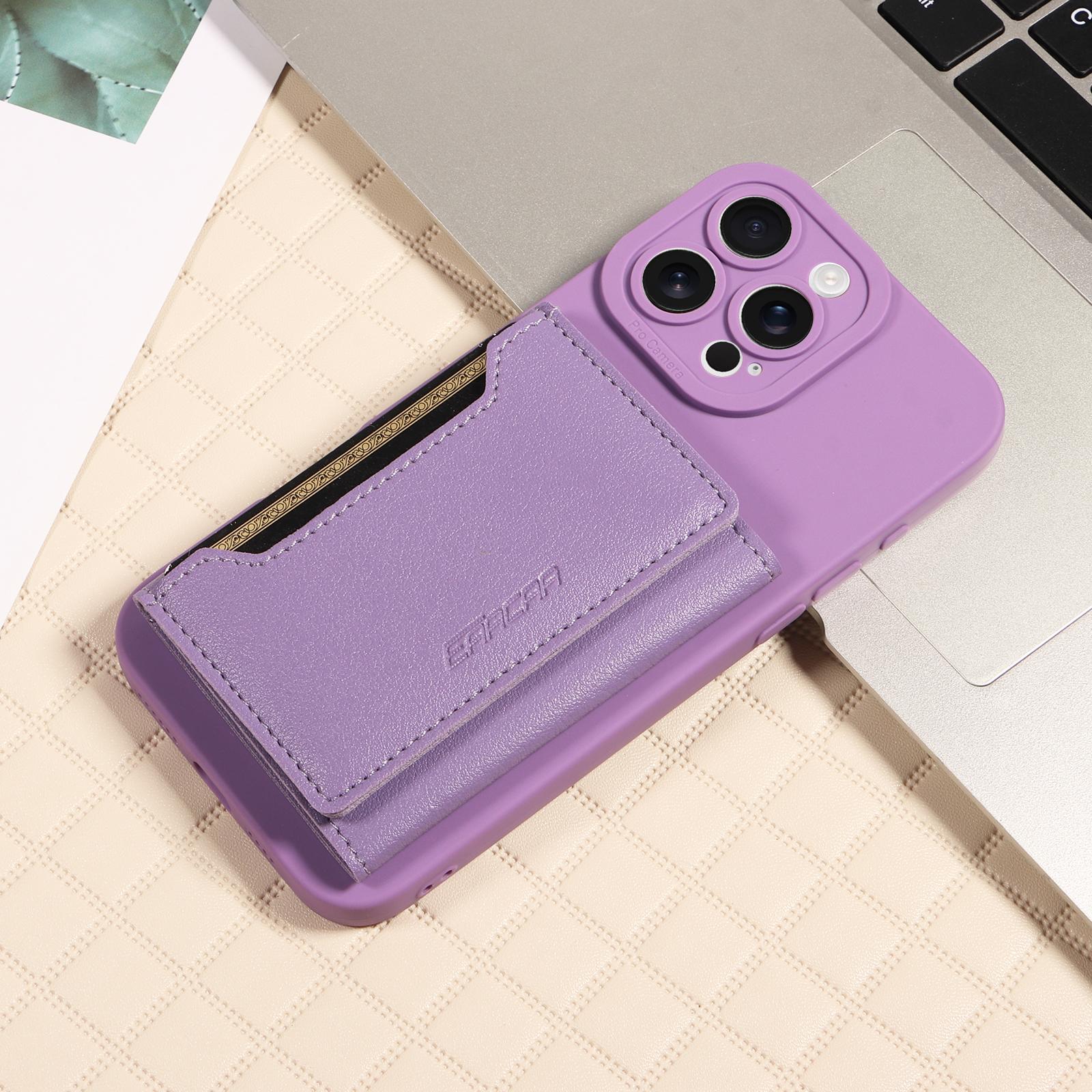 

TPU Leather Phone Case for Samsung Galaxy S25Ultra S24 S23 S22 S21 S20 Note20 Anti-demagnetization Anti-theft & Anti-fall Cover Galaxy S25 фиолетовый