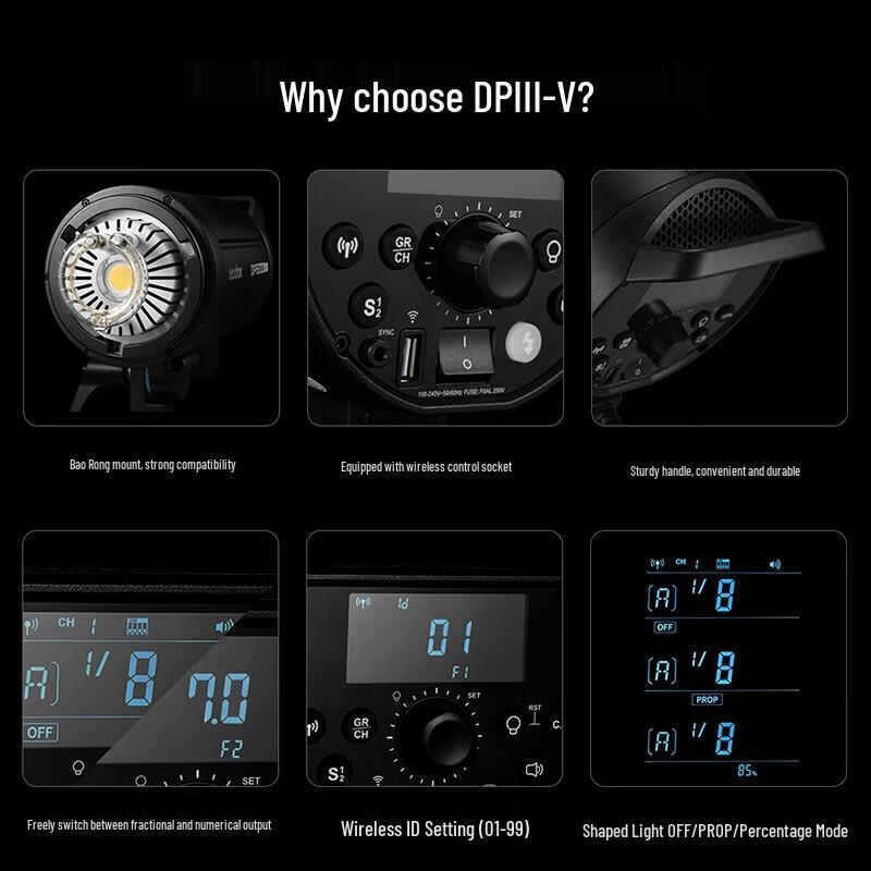 Godox DP1000IIIV Studio Flash Light