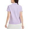 Skechers Bedrucktes gerades lässiges cooles kurzärmeliges Poloshirt für Damen Oberteile Orchidee-Lila L224W082-01X5
