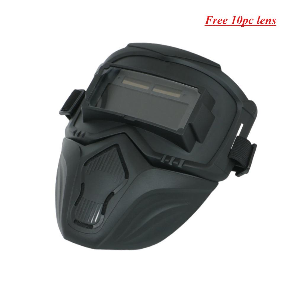Selbsttönende Schweißmaske, Integrierte Vollgesichts-Blend-, Hitze- und Strahlenschutzmaske für Schweißer Schweißen DIY Reparatur