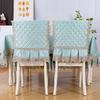 European Ins Style Quilted Dining Chair Dustproof Mat Universal Lace Chair Cover Non Slip and Easy To Clean Dining Chair Mats for Home Restaurants