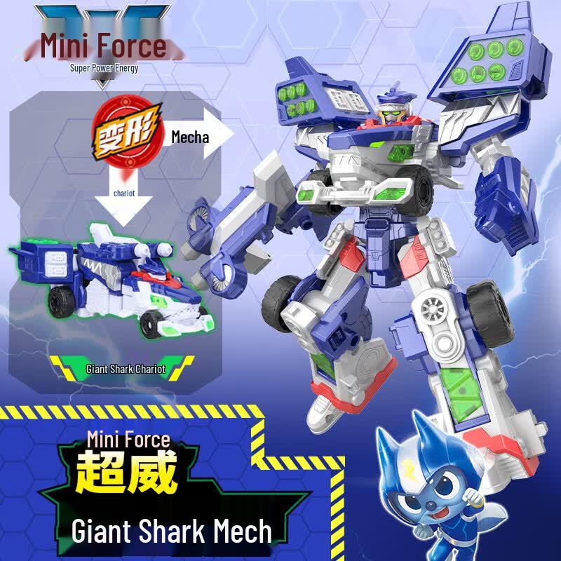 Mini Force X Transforming Robot & Mech Toy Set