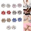 2Pcs Elegant Rhinestone Shoe Clips Shoes Jewelry Decoration Wedding Diamond Removable for Hats DIY Craft Accessories Dress Party
