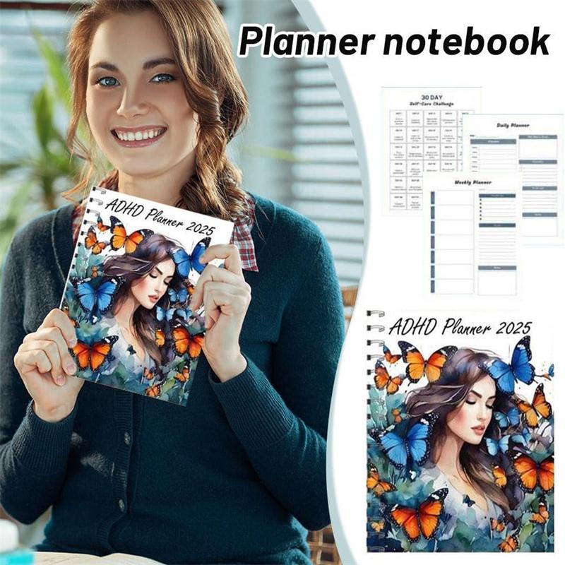 Adhd Daily Planner  Butterfly Cover Design Adhd Planner 2025 Adhd Daily Planner For Neurodivergent Adults Productivity Daily