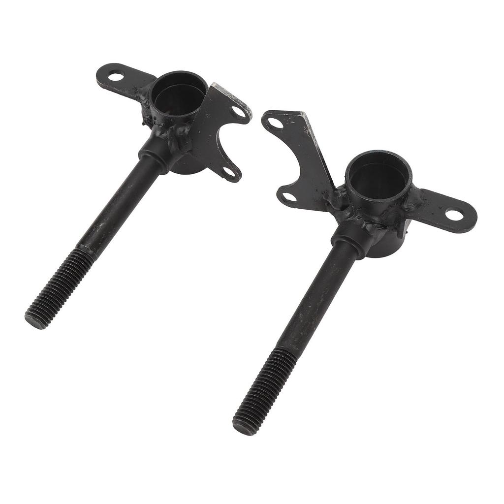 Pair of 10mm Front Wheel Steering Knuckle Spindle for Up To 110cc Go Kart Quad ATV Black